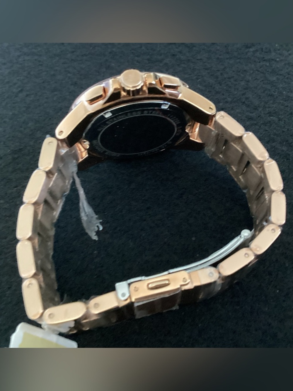 Michael Kors Camille Chronograph Rose Gold-Tone Stainless Steel Bracelet Watch - Picture 9 of 13